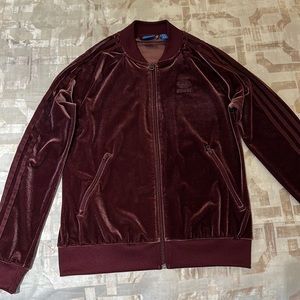 Adidas velour track jacket for woman
